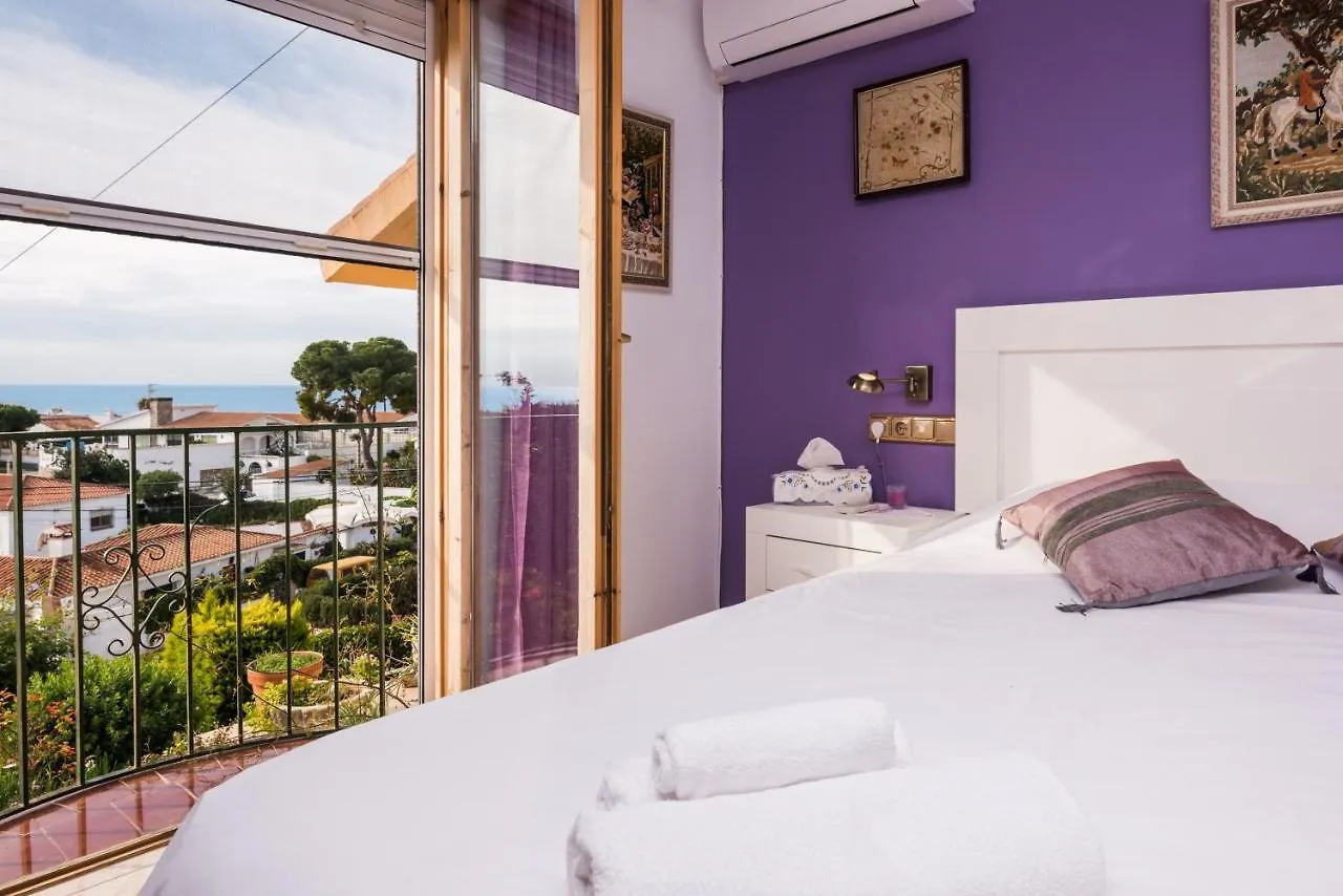 Villa With 3 Bedrooms In Benajarafe With Wonderful Sea View Private Pool Enclosed Garden 500 M From The Beach